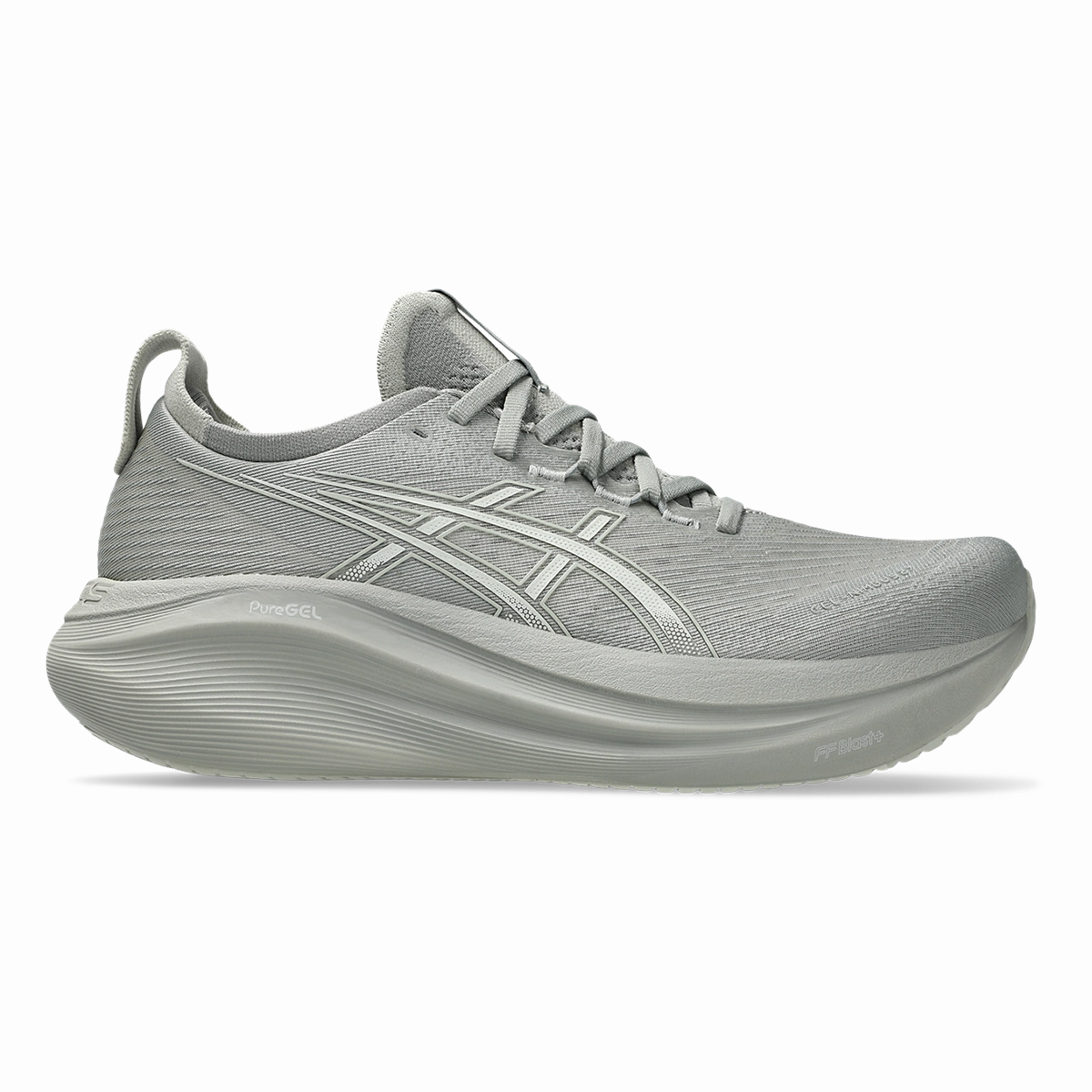 Clean Asics Gel Nimbus 27 Seal Grey - Lake Grey Upbeat