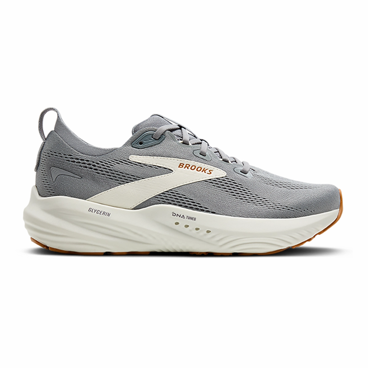 Brooks Glycerin 22 Primer Gray - Gray - Honey Ginger Prestigious Cultured