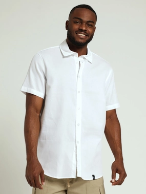 Mini Waffle Surface Interest Shirt - White Preppy style items Fashion subscription services