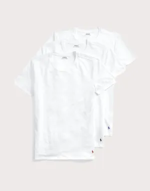 Minimalist fashion Polo Ralph Lauren Cotton Crewneck Tees 3-Pack Grade-School Luxury fashion items