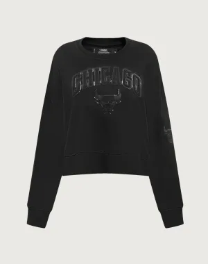 Minimalist fashion Pro Standard Chicago Bulls Triple Black Crewneck Bohemian style items