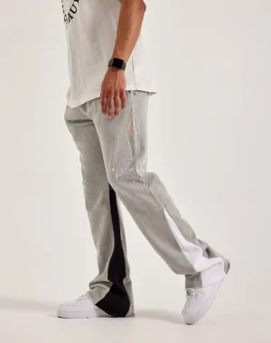 MNML Contrast Bootcut Sweatpants Leather - material fashion Nylon - included fashion