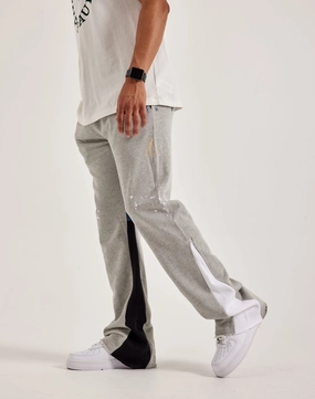 MNML Contrast Bootcut Sweatpants Leather - material fashion Nylon - included fashion