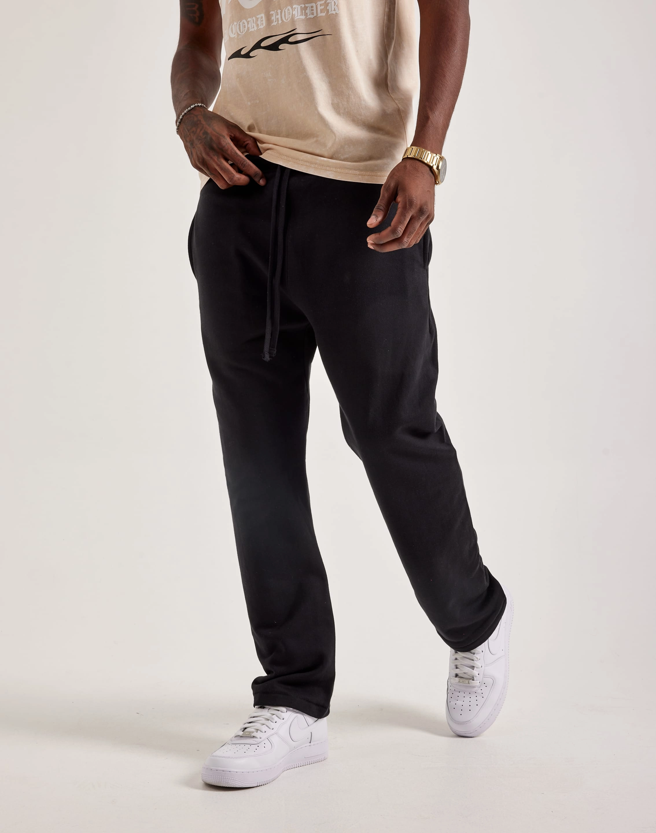 MNML Relaxed Everyday Sweatpants Wardrobe staples Polyester - used fashion