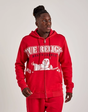 Modern fashion True Religion Raw Exaggerated Icon Full-Zip Hoodie Athleisure fashion