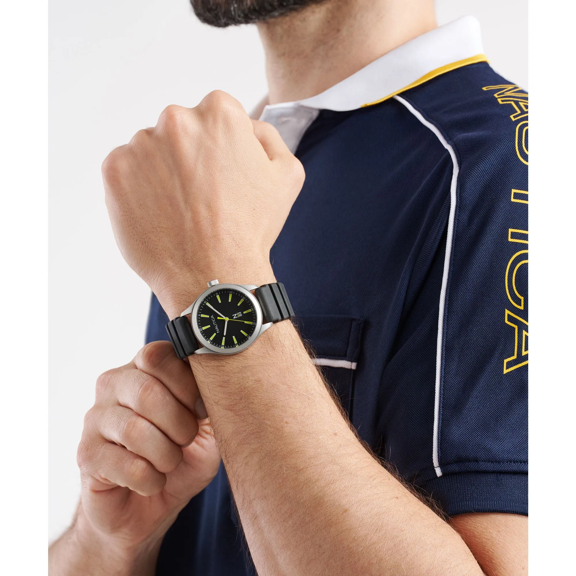 Nautica Hannay Bay Wheat Fiber Strap 3-Hand Watch Nautica Clothing