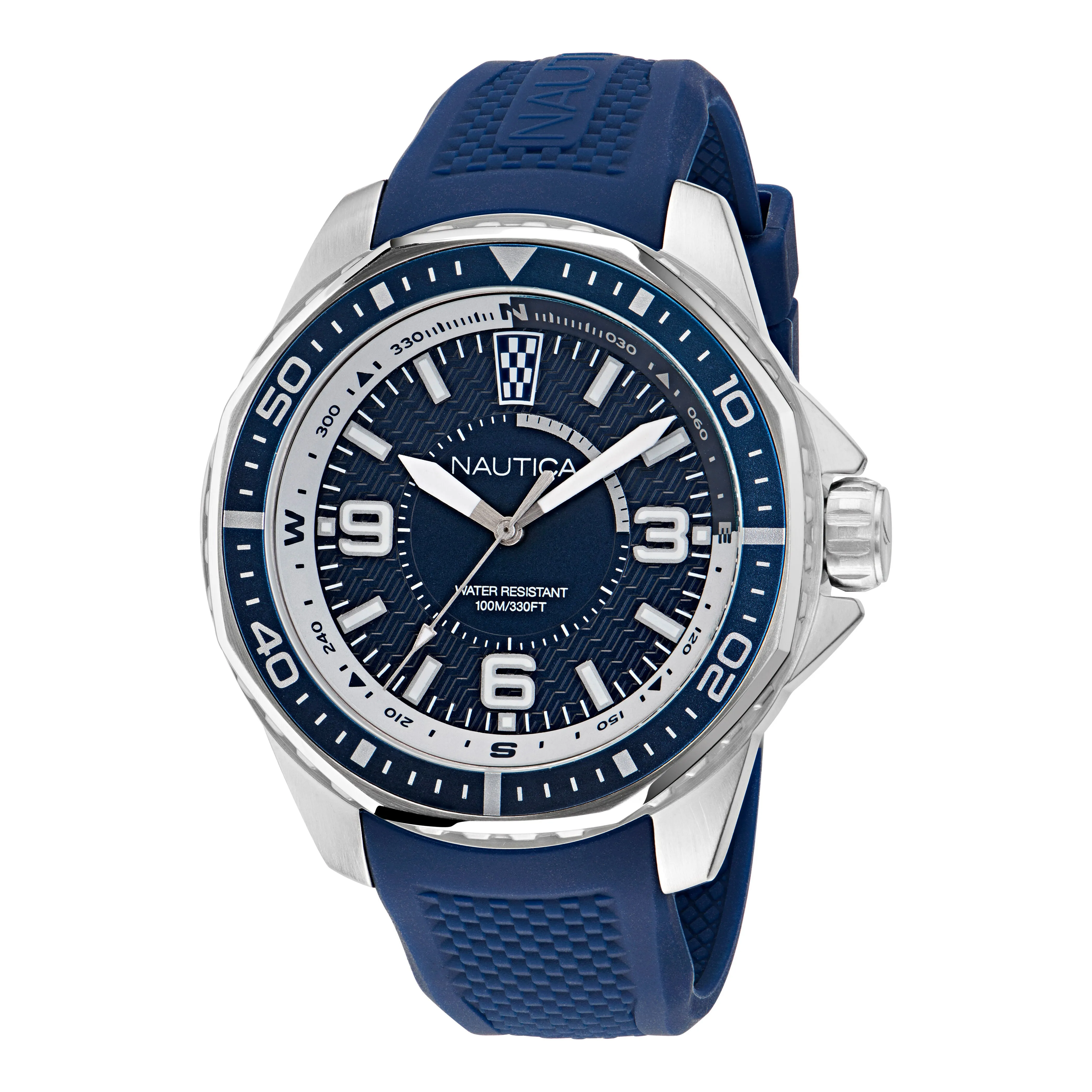 Nautica Koh May Bay 3-Hand Silicone Watch Nautica Clothing