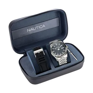 Nautica Men's 3-Hand Watch Box Set Multi Nautica