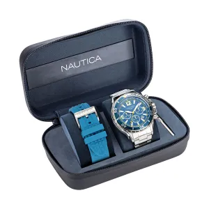 Nautica Men's Chronograph Watch Box Set Multi Nautica