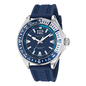 Nautica Mens Clearwater Beach 3-Hand Silicone Watch Nautica Clothing