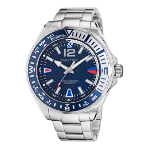 Nautica Mens Clearwater Beach 3-Hand Stainless Steel Watch Nautica Clothing