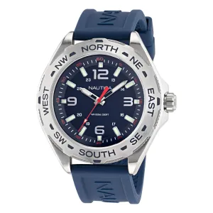 Nautica Men's Clearwater Beach Recycled Silicone 3-Hand Watch Multi Nautica