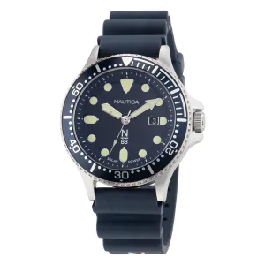 Nautica Mens Cocoa Beach Solar-Powered Recycled 3-Hand Watch Nautica Clothing
