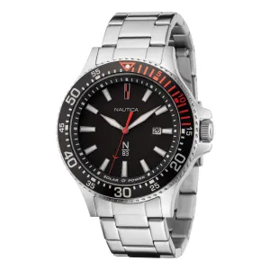 Nautica Men's Cocoa Beach Solar-Powered Stainless Steel 3-Hand Watch Multi Nautica