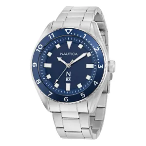 Nautica Mens Finn World 3-Hand Stainless Steel Watch Nautica Clothing