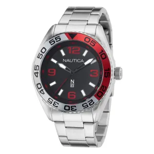 Nautica Men's Finn World Recycled Stainless Steel 3-Hand Watch Multi Nautica