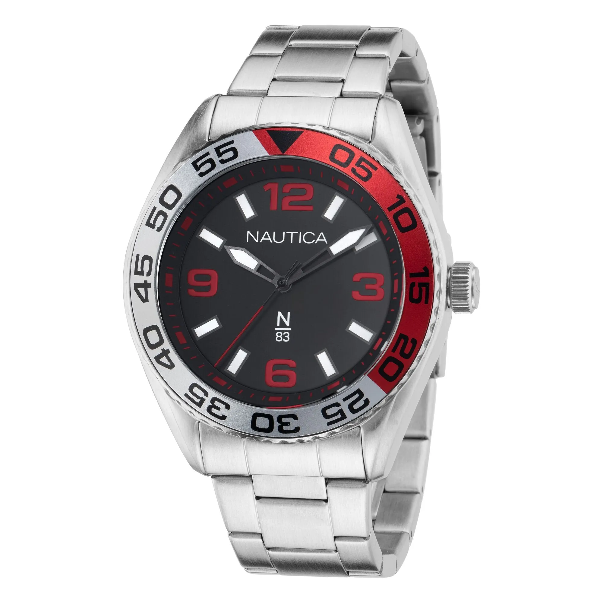 Nautica Men's Finn World Recycled Stainless Steel 3-Hand Watch Multi Nautica