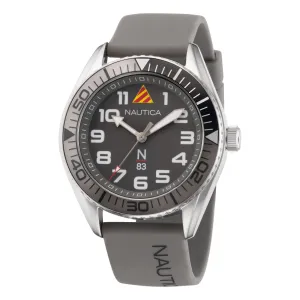 Nautica Men's Finn World Silicone 3-Hand Watch Multi Nautica