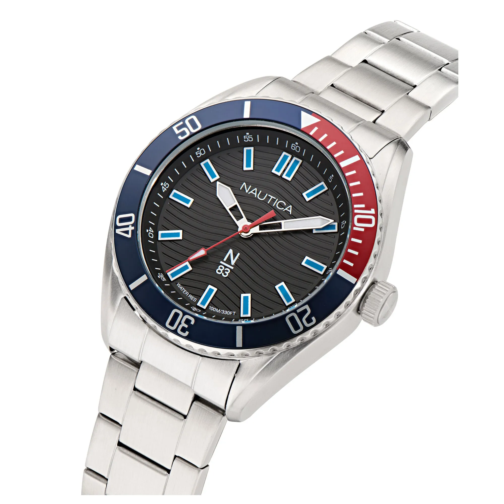 Nautica Mens Finn World Stainless Steel Watch Nautica Clothing