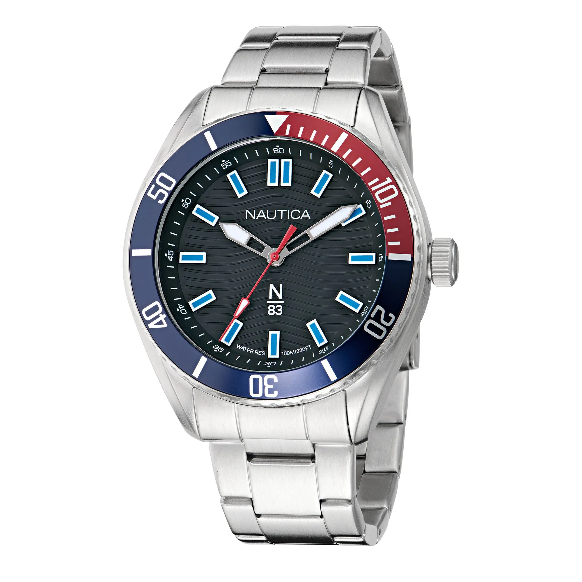 Nautica Mens Finn World Stainless Steel Watch Nautica Clothing