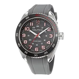 Nautica Men's Key Biscane Silicone 3-Hand Watch Multi Nautica