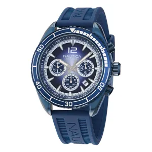 Nautica Men's Key Biscane Silicone Watch Multi Nautica