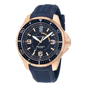 Nautica Mens Koh May Bay 3-Hand Silicone Watch Nautica Clothing