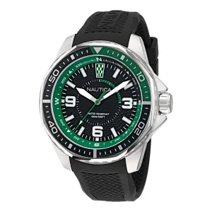 Nautica Mens Koh May Bay 3-Hand Silicone Watch Nautica Clothing