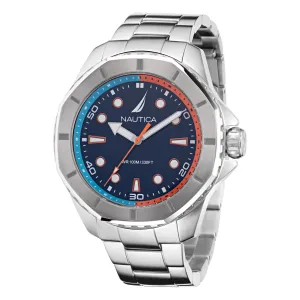 Nautica Men's Koh May Bay Recycled Stainless Steel 3-Hand Watch Multi Nautica