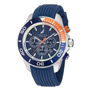 Nautica Mens Nautica One Silicone Chronograph Watch Nautica Clothing