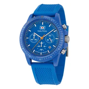 Nautica Mens Nautica One Wheat Fiber Strap 3-Hand Watch Nautica Clothing