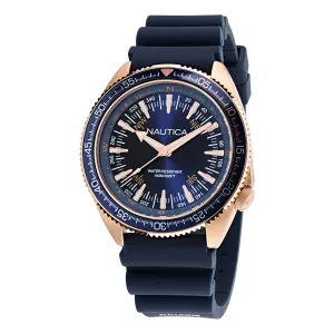 Nautica Mens Nautica Vintage 3-Hand Silicone Watch Nautica Clothing