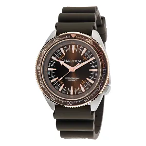 Nautica Mens Nautica Vintage 3-Hand Silicone Watch Nautica Clothing