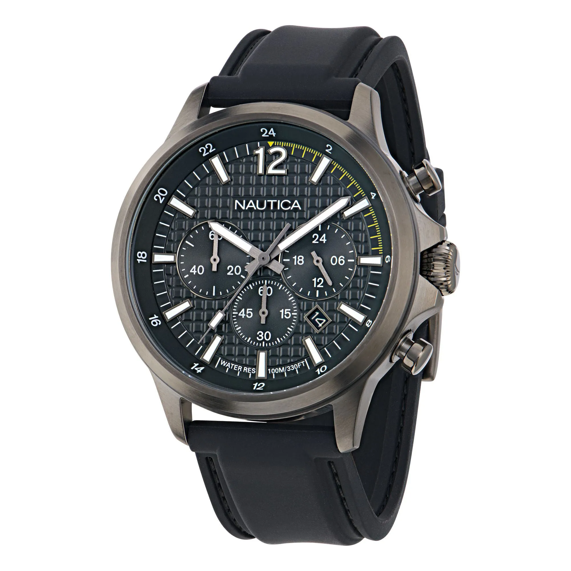 Nautica Mens Nct Blue Ocean Silicone Watch Nautica Clothing