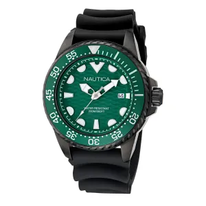 Nautica Mens Nct Sea Dive Silicone Strap 3-Hand Watch Nautica Clothing