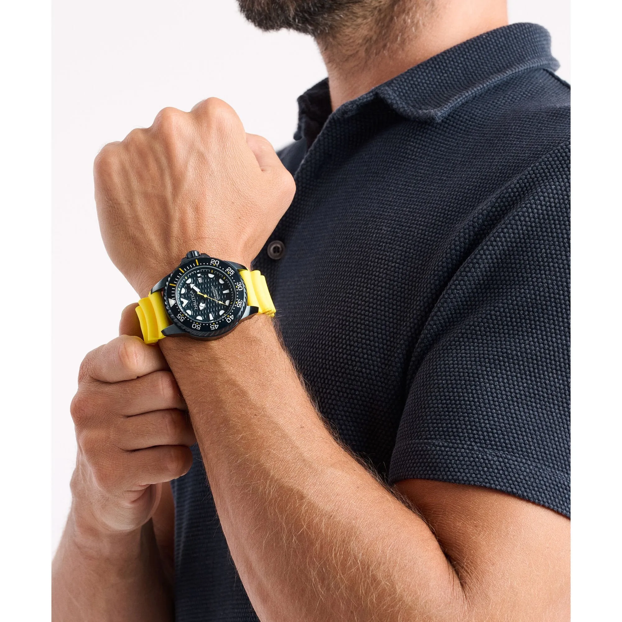 Nautica Mens Nct Sea Dive Silicone Watch Box Set Nautica Clothing