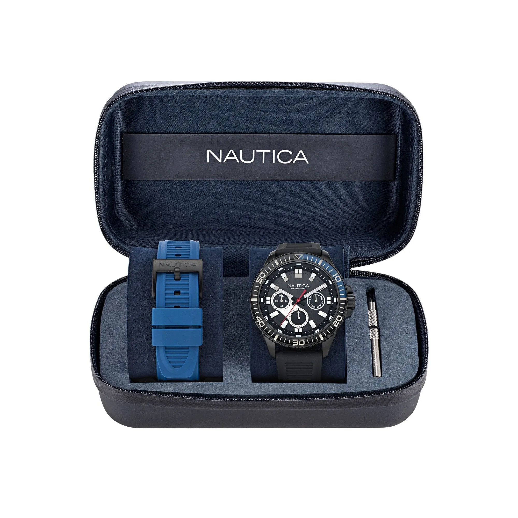 Nautica Mens Nct Windrose Wheat Fiber Watch Box Set Nautica Clothing