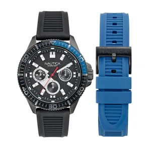 Nautica Mens Nct Windrose Wheat Fiber Watch Box Set Nautica Clothing