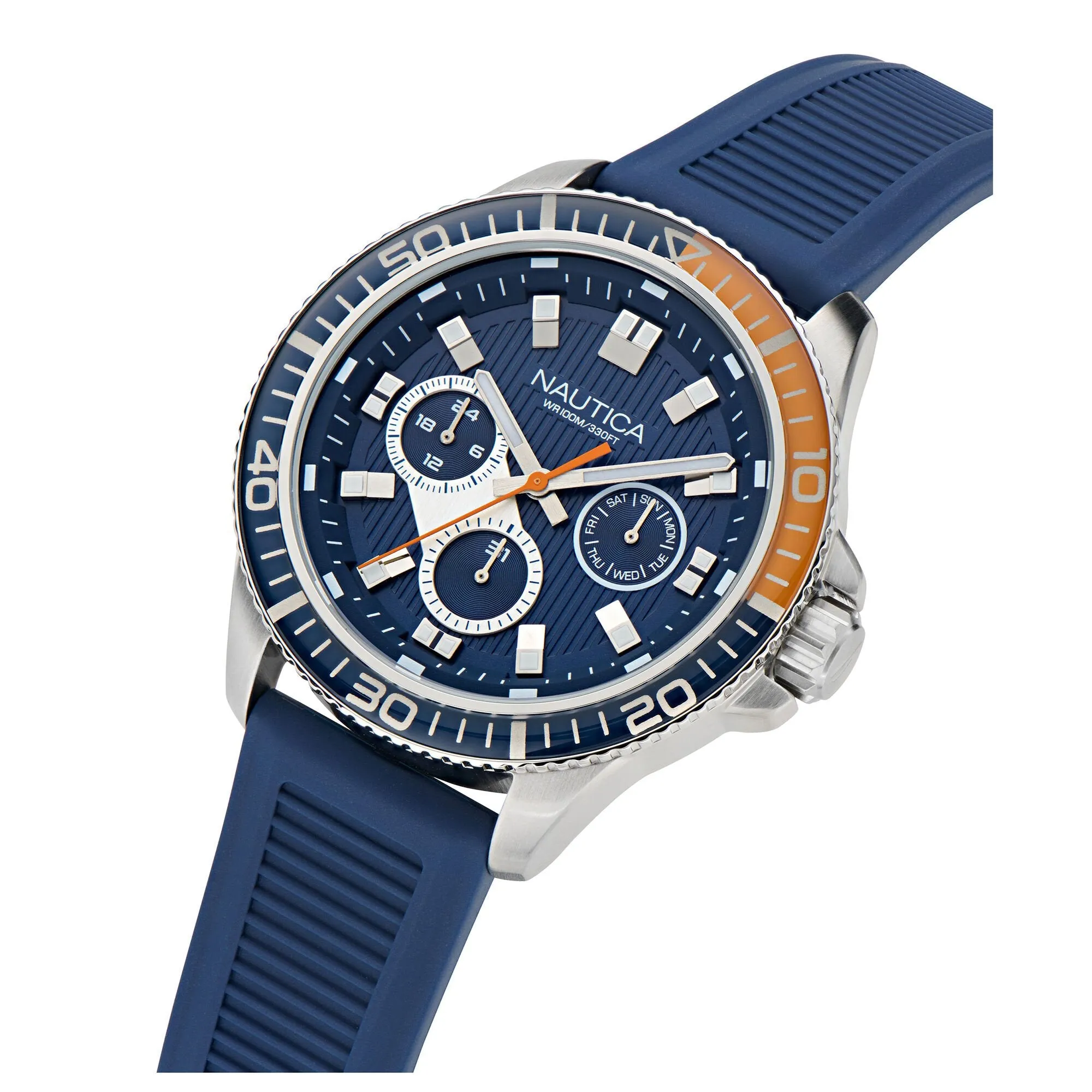 Nautica Mens Nct Windrose Wheat Fiber Watch Nautica Clothing
