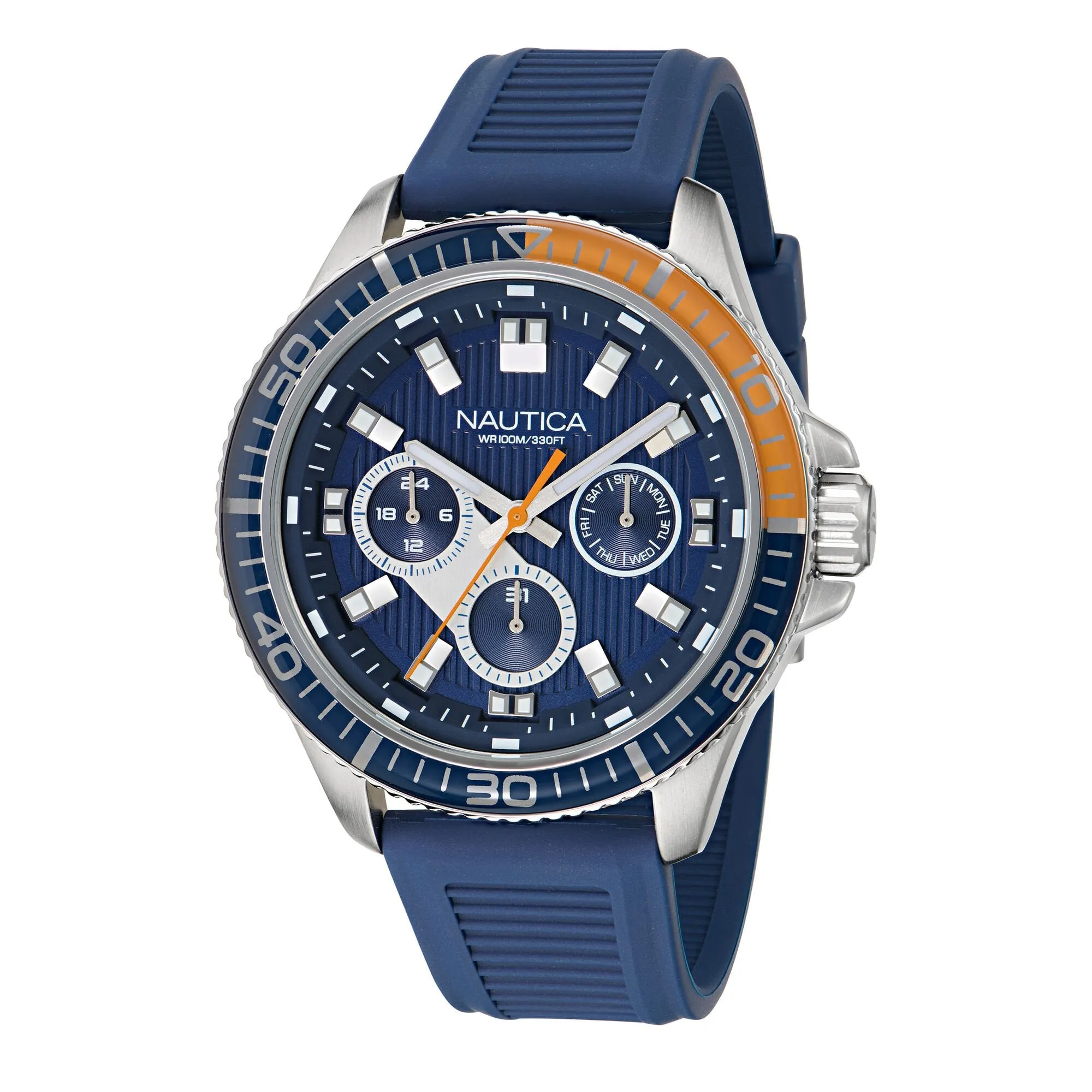 Nautica Mens Nct Windrose Wheat Fiber Watch Nautica Clothing