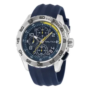 Nautica Men's Nst 101 Recycled Silicone Chronograph Watch Multi Nautica