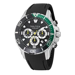 Nautica Mens Nst Chronograph Silicone Watch Nautica Clothing