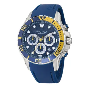 Nautica Mens Nst Chronograph Silicone Watch Nautica Clothing