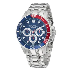 Nautica Mens Nst Chronograph Stainless Steel Watch Nautica Clothing
