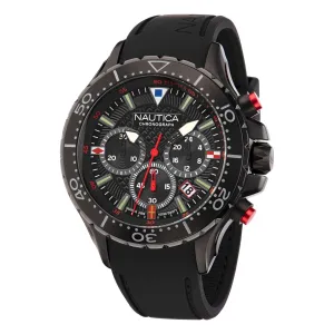 Nautica Men's Nst Silicone Chronograph Watch Multi Nautica