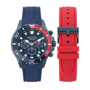 Nautica Mens Nst Silicone Watch Box Set Nautica Clothing