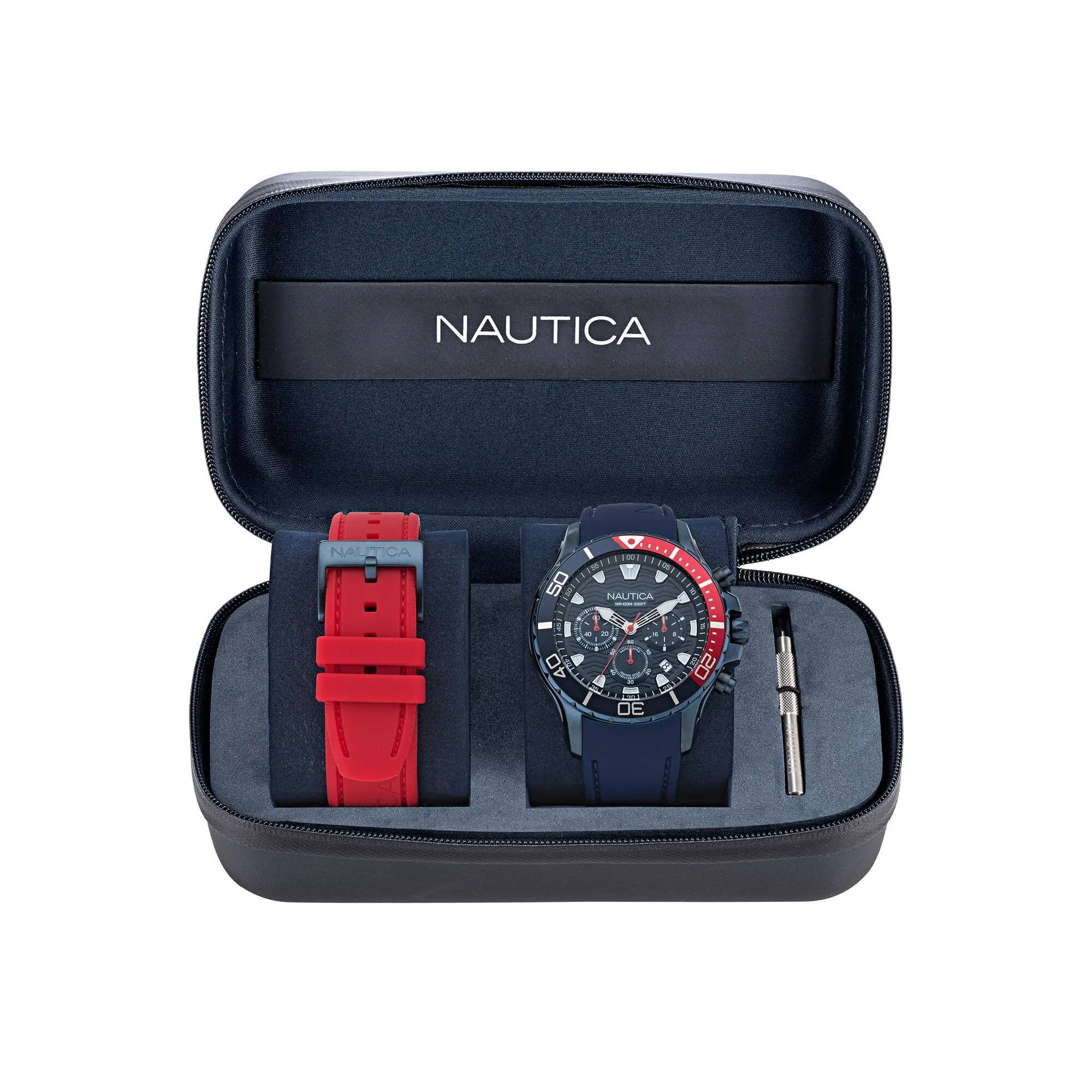 Nautica Mens Nst Silicone Watch Box Set Nautica Clothing