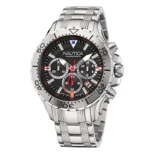 Nautica Men's Nst Stainless Steel Chronograph Watch Multi Nautica
