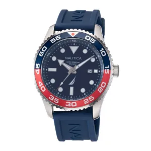 Nautica Men's Pacific Beach Stainless Steel And Silicone Watch Multi Nautica