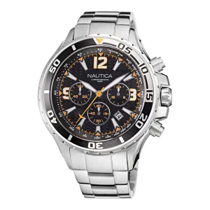Nautica Men's Stainless Steel Chronograph Watch Multi Nautica